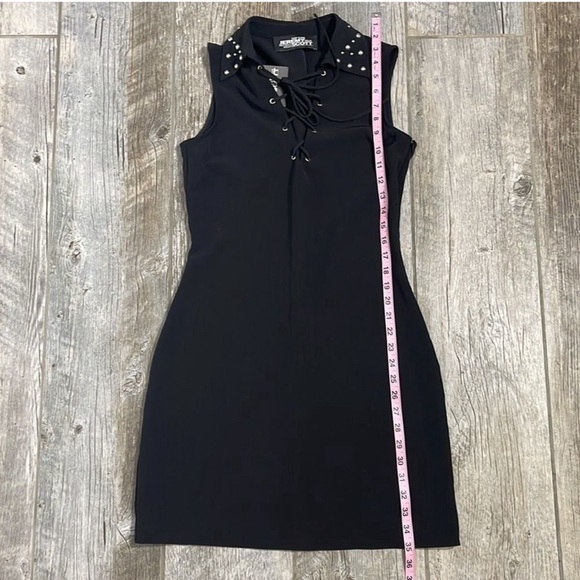NWT Jeremy Scott Size 6 Sleeveless Tie Up Front Designer Dress - Picture 5 of 11